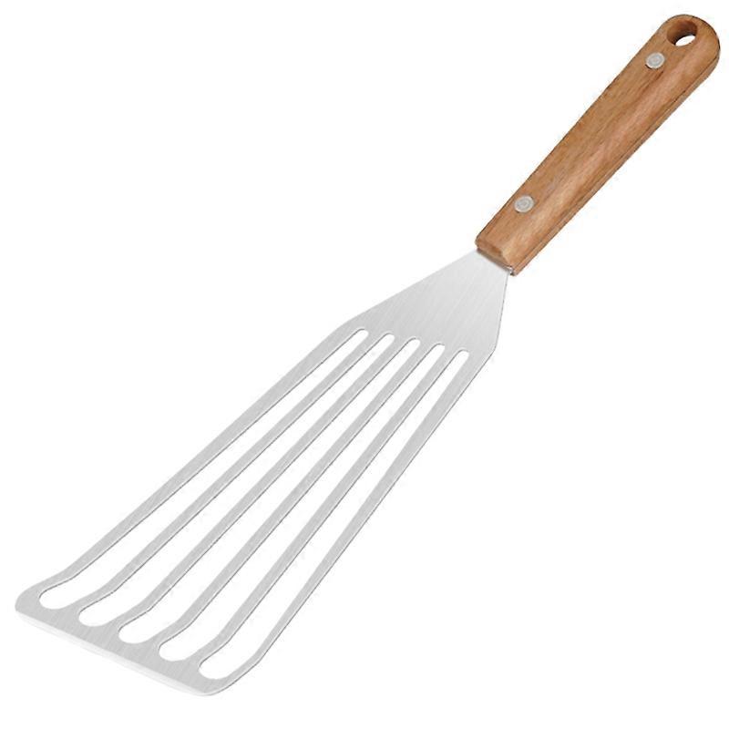 Stainless Steel Frying Spatula Non-slip Easy Clean Hollow Design Versatile Good Grip Steak Fish Spatula for Restaurant Qinhai