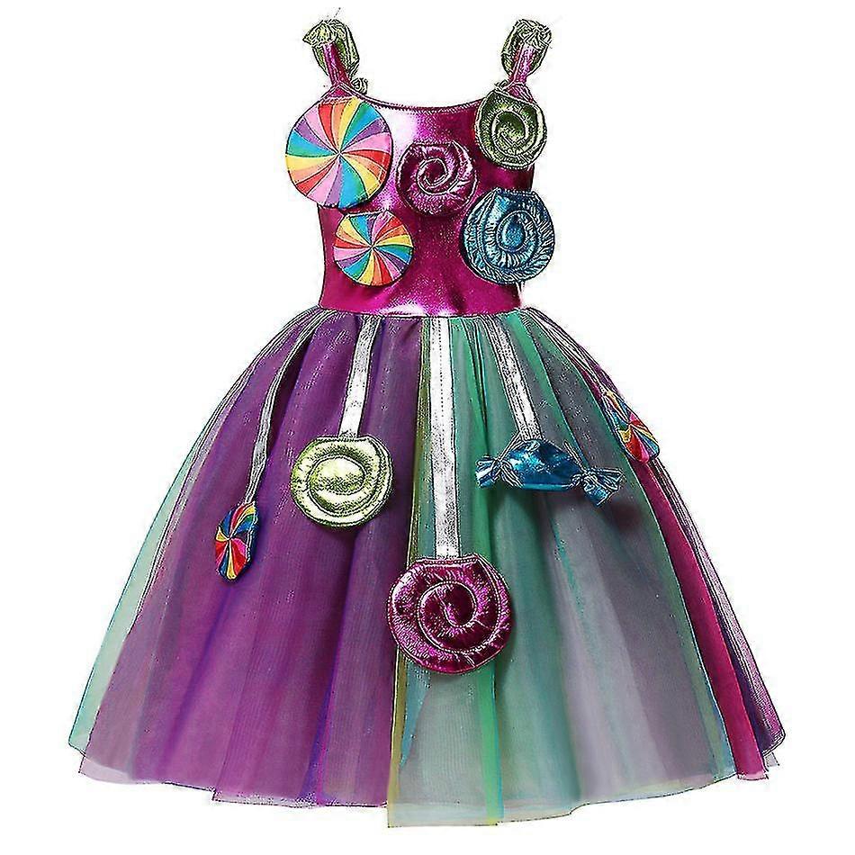 الصيف الفتيات حلوى اللباس يتوهم مصاصة توتو فساتين الأطفال كرنفال بوريم ازياء عالية الجودة