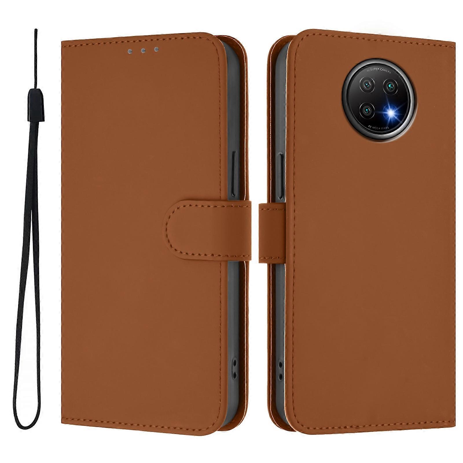 Solid Color PU Case For Redmi Note 9T Global