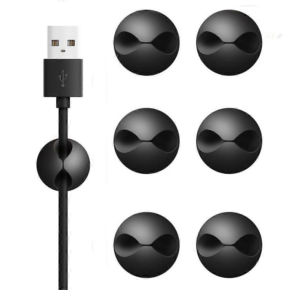 Cable Clips Holders 6 Pcs Cable Tidy Clips Management, Desktop Cord Holder