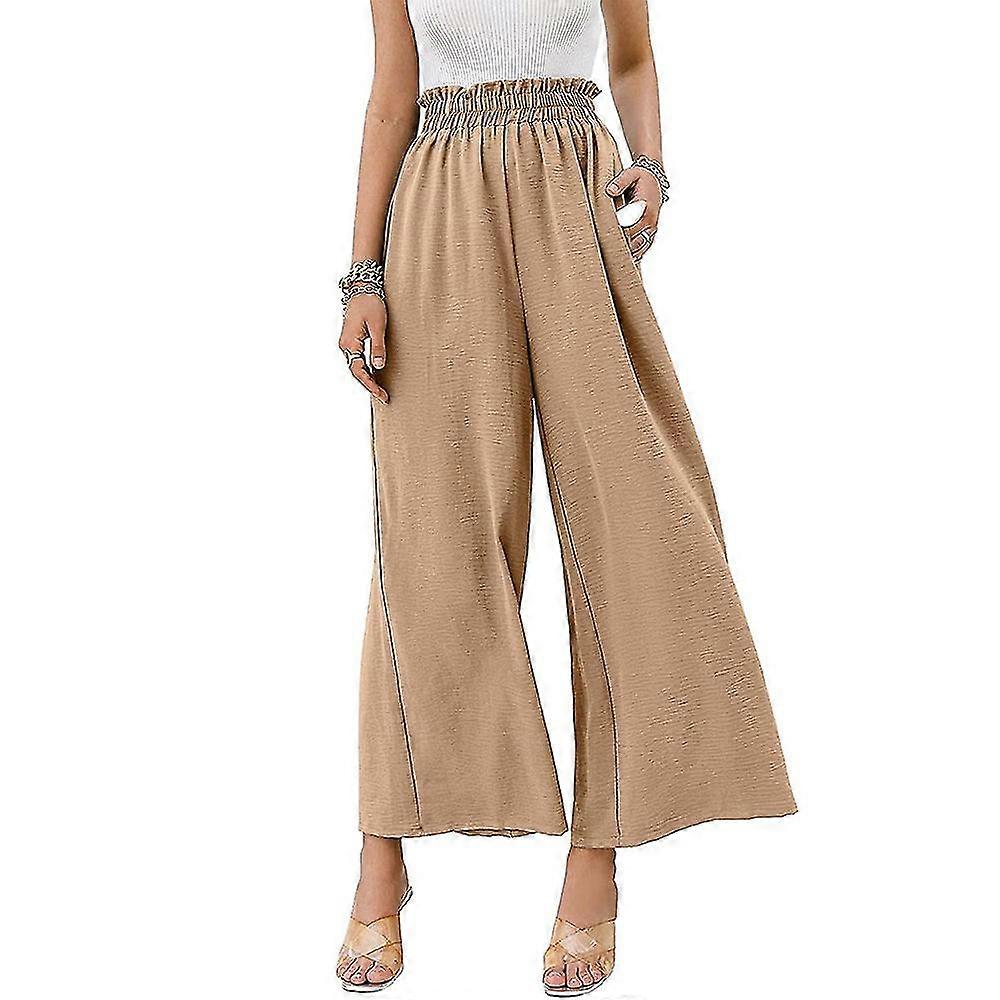Femmes Pantalon confortable Jambe Large Décontracté Pantalon Long