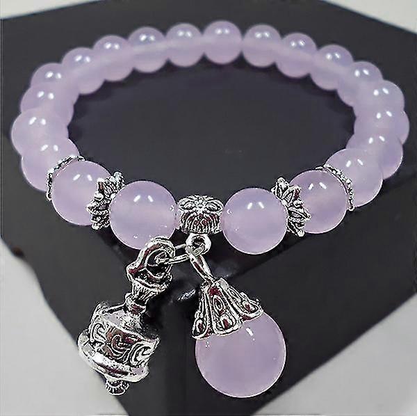 Pulsera de cristal natural [Morado]