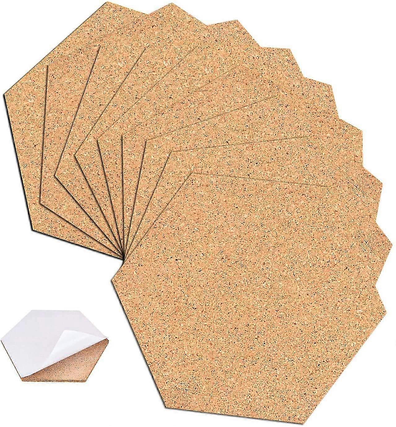 10er Pack selbstklebende Korkplatten Mini Wall