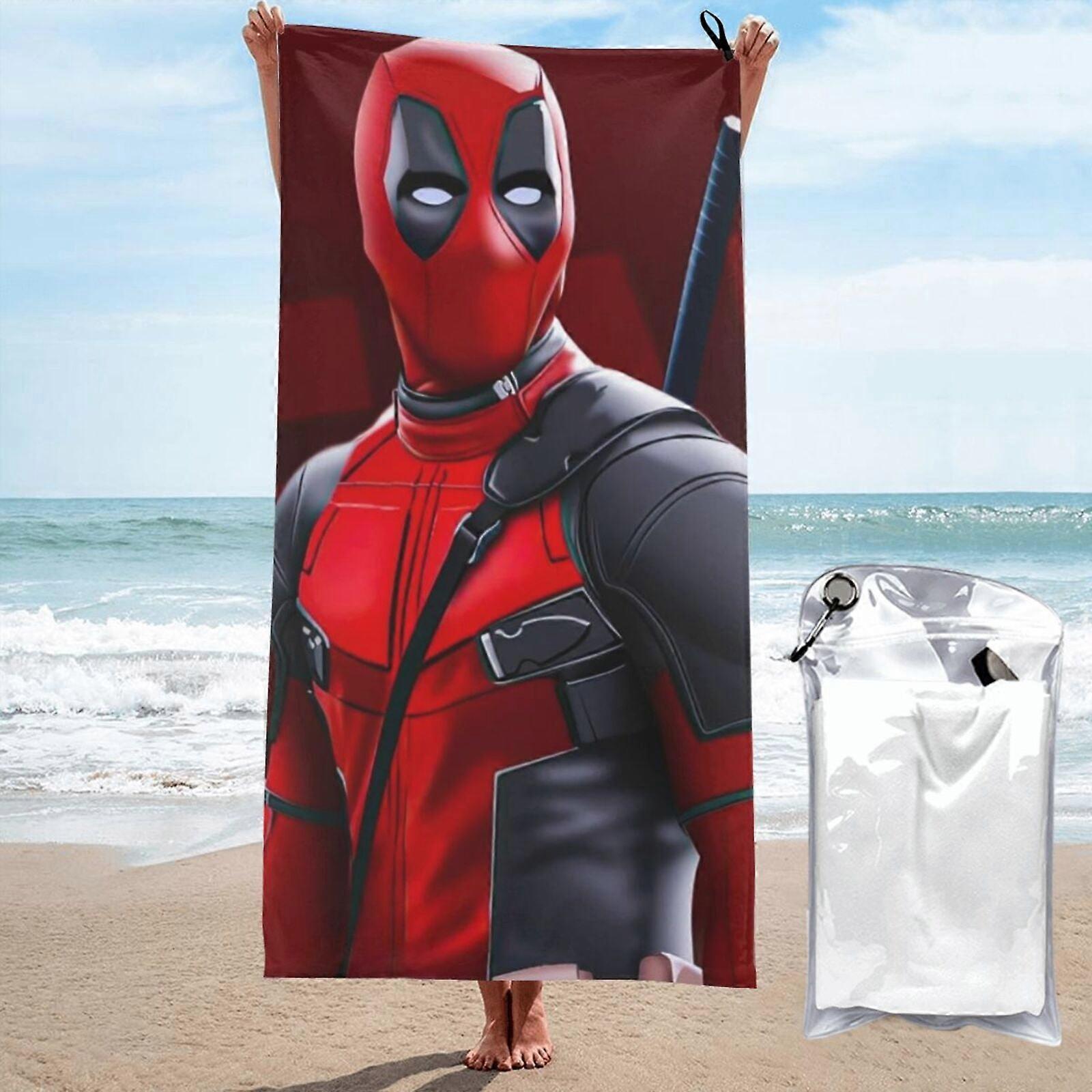 c254Deadpool Microfiber Beach Towel Absorbent Quick Dry Lightweight LXMT173