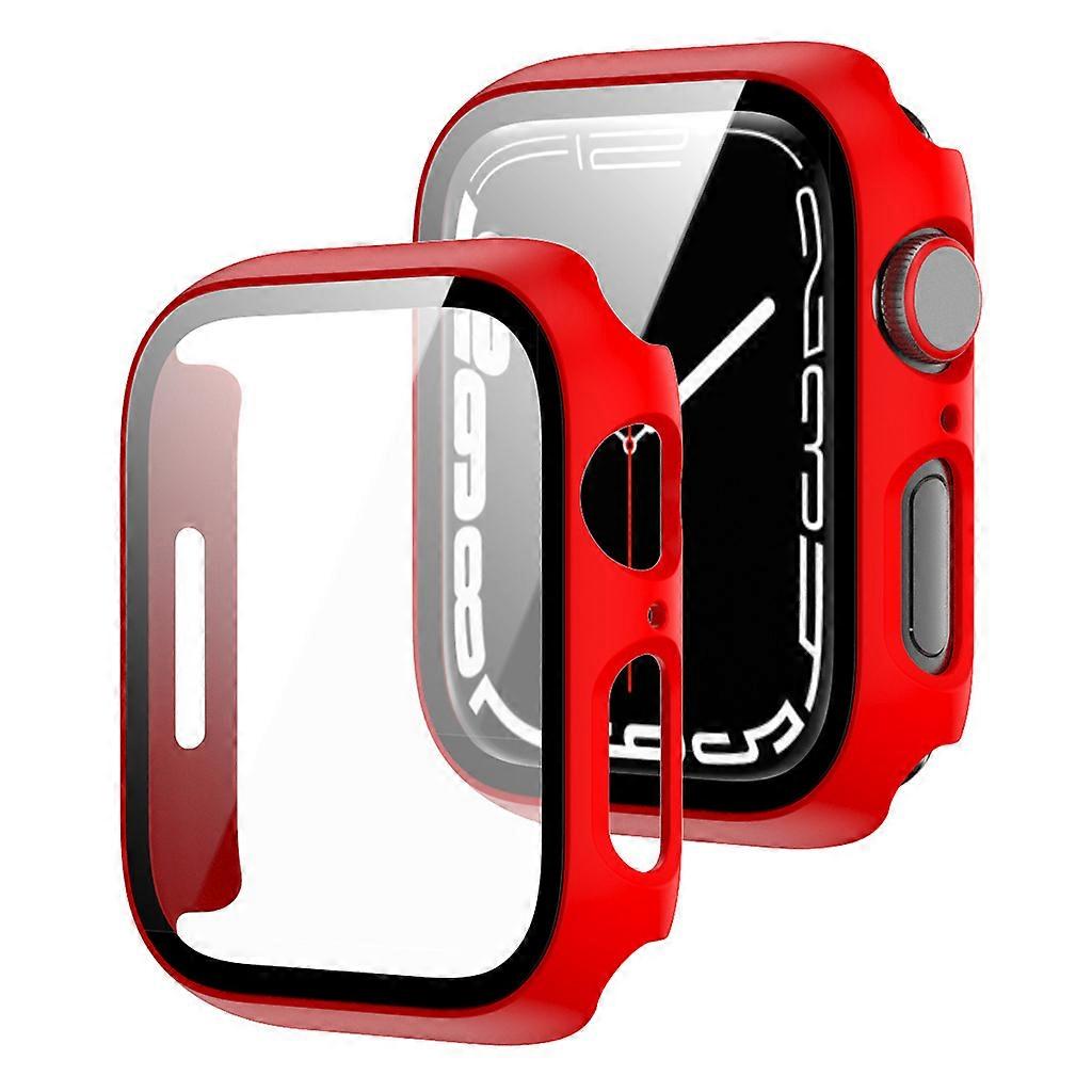 For Apple-Watch7 41/45mm Shockproof PC Hard for Case Washable Shell+Screen Prote