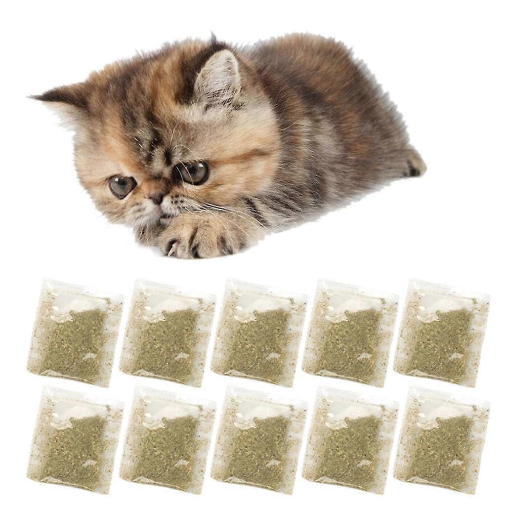 Comparer les prix de Unbrand Pack de 10 cataires Jouet pour chat Accessoires Ensemble d’herbes à chat naturelles