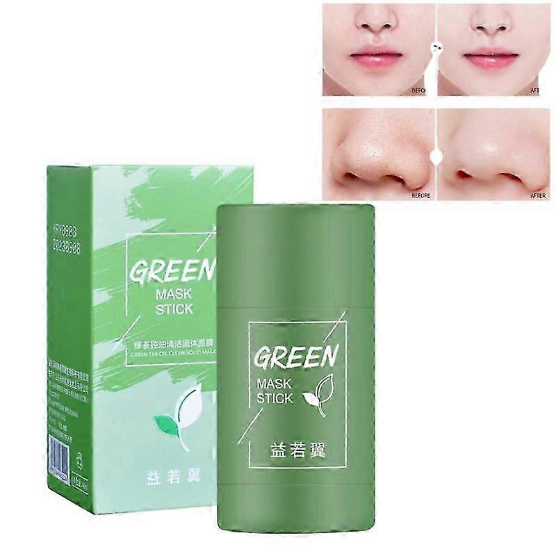1/2/3 قطعة قناع الشاي الأخضر عصا زيت تطهير الوجه حب الشباب التحكم في الرؤوس السوداء تنظيف عميق المسام