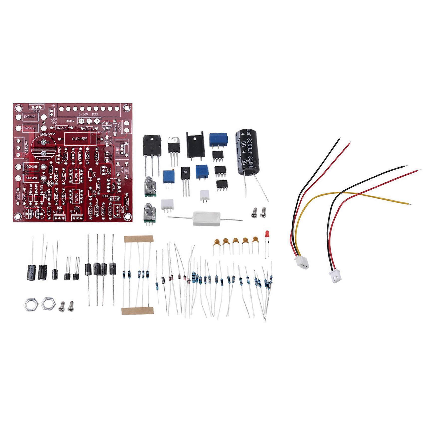 0-30V 2MA-3A Continuously Adjustable DC Regulated Power Supply DIY Kit for School Education Lab