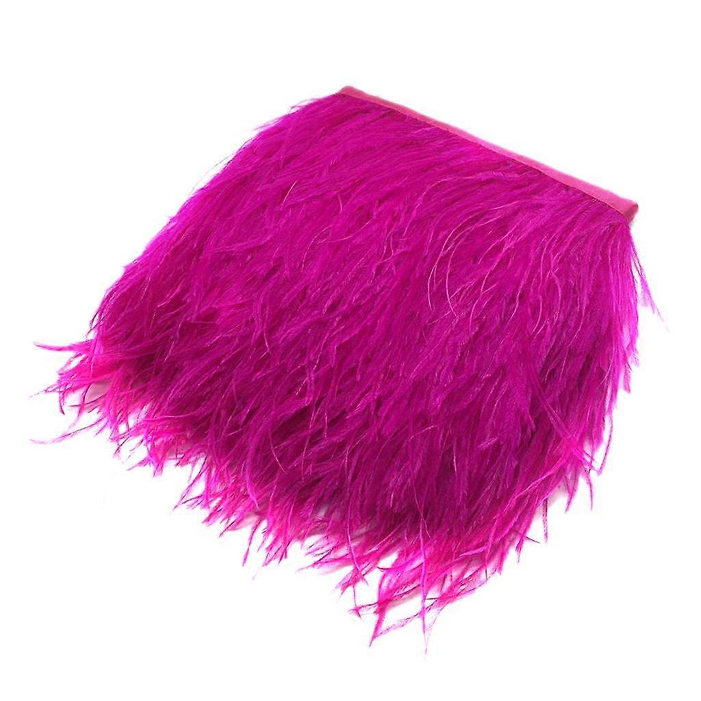 Strutsfjäder Fringe Trim Kostym Sömnad Hantverk Dekor 9-15cm Grön