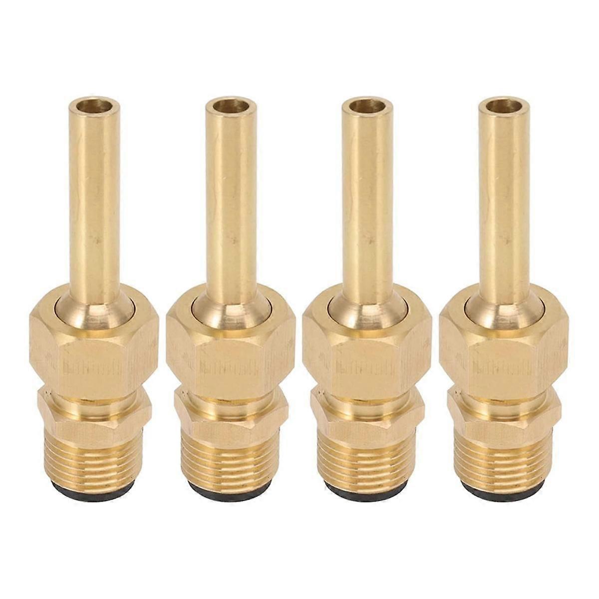 4Pcs Direct Jet Copper Water Fountain Nozzle, Single Nozzle Pond Fountain , Fountain Parts Heads Re