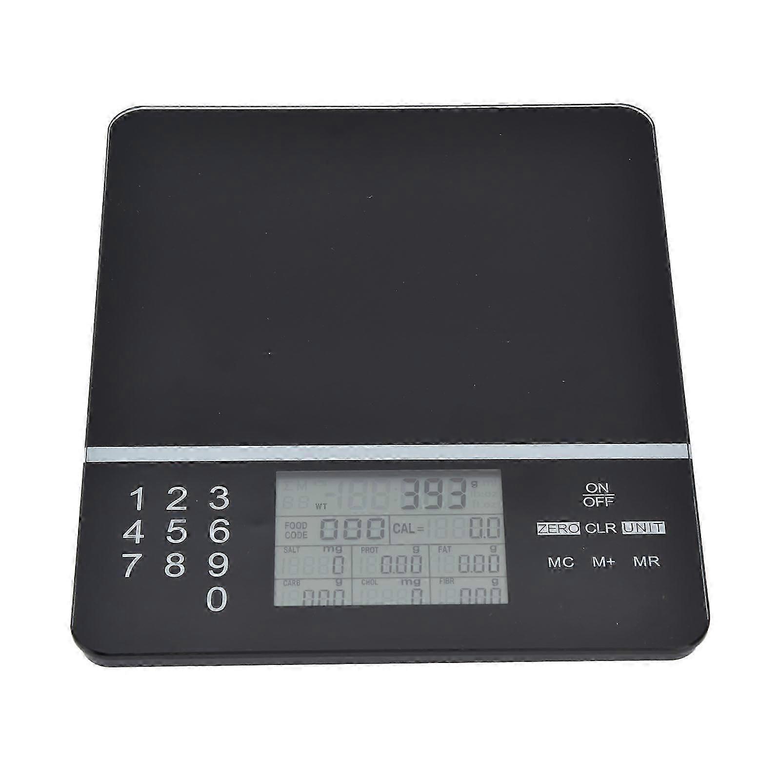 Basic nutritional feeding, weight and food consumption, Digital cooking base with LCD screen and LCD display for cooking and horn.
