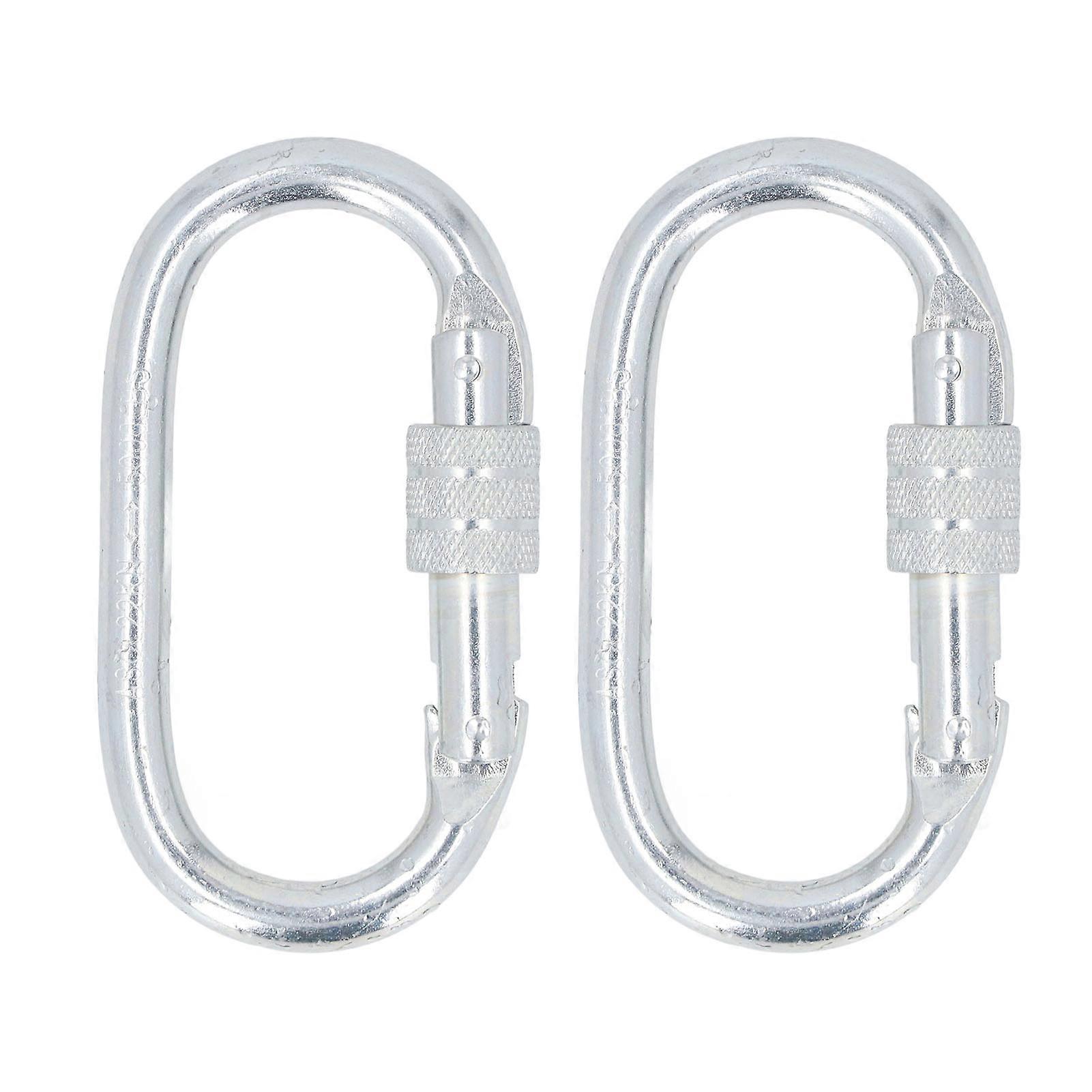 2PCS Heavy Duty Alloy Steel Chain Connectors, 22KN (5000LBS) Load Capacity, Quick Link with Spring Door for Secure Rope and Chain Fixing