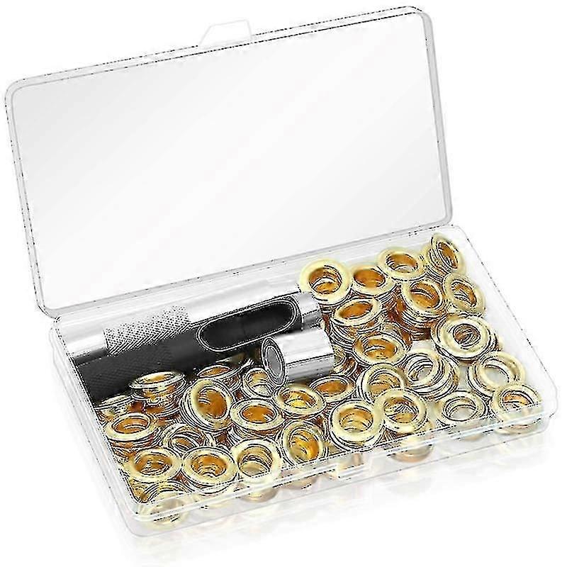 120 Lasso Ring Eyelet Tool Kit, Grommet Kit Gold