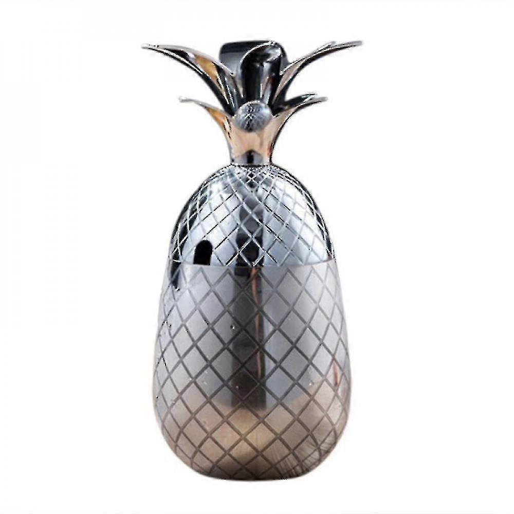 プリティコミーパイナップルカクテルカップ304ステンレススチールパイナップルカクテルマグバーパーティーアクセサリーローズゴールド