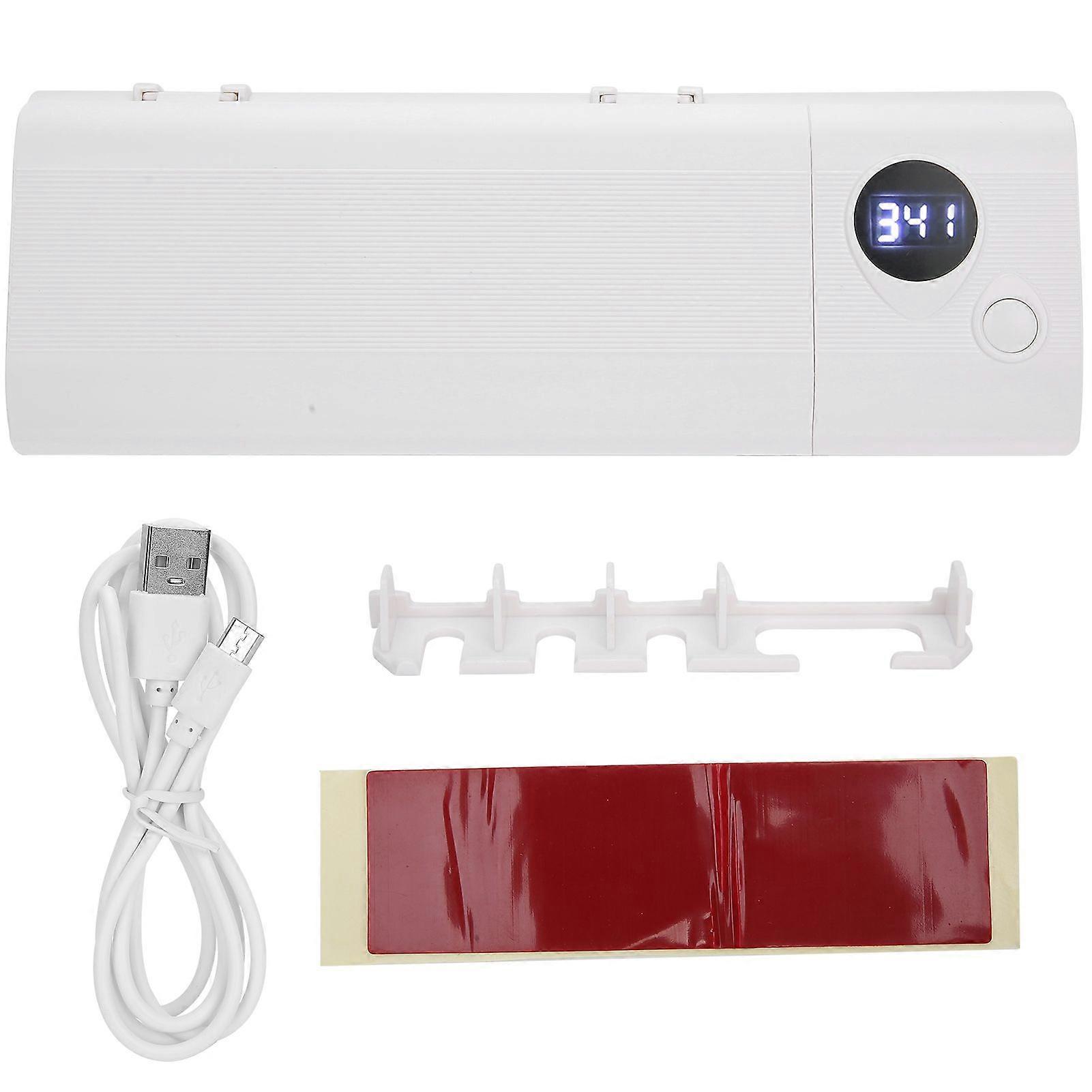 UVC Toothbrush Holder, Wall Mounted UV Light Cleaning Organizer