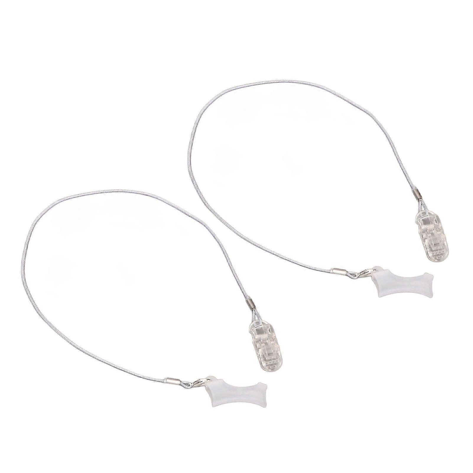 2 Sets Hearing Amplifier Lanyard Portable Lost Prevention Hearing Amplifier Hanging Rope Silicone for Adults