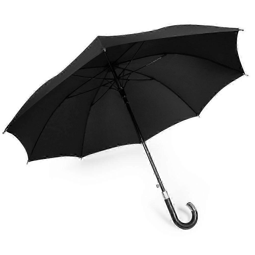 Classic black quality automatic - open windproof cane umbrella