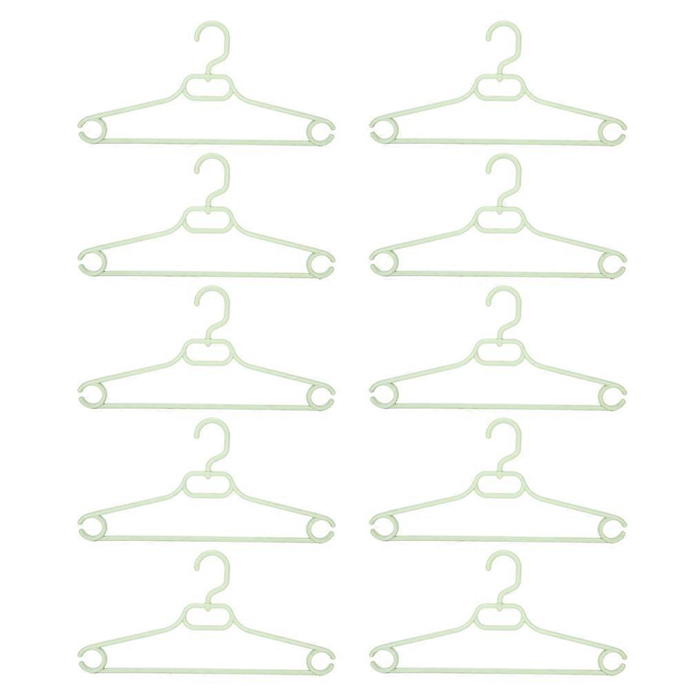 10Pcs Cintres En Plastique Antidérapant Manteau Costume Cintre Épais Vêtements Sèche-Linge Pour Adulte