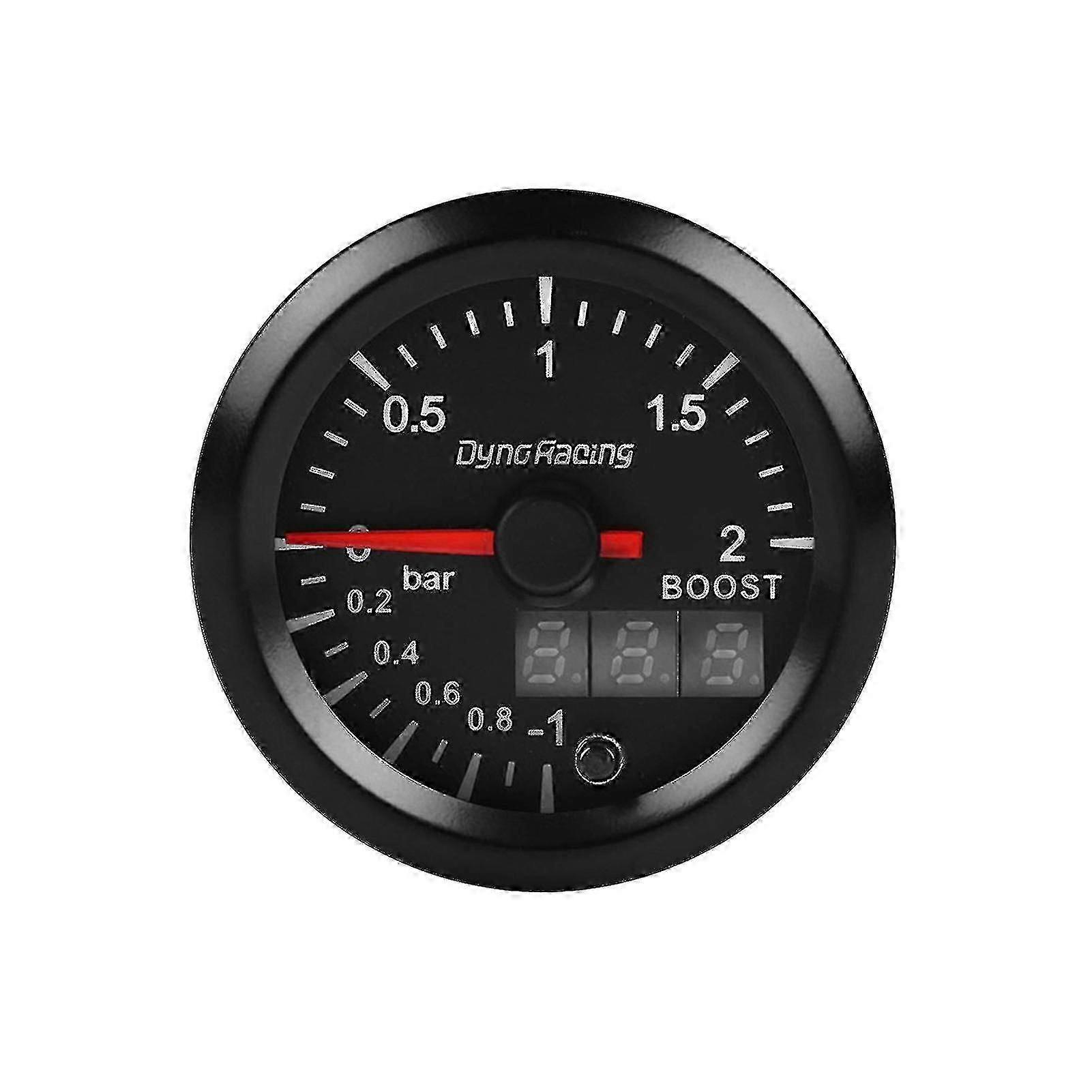 Έξοχος μετρητής ενίσχυσης Turbo διπλή επίδειξη 2 φραγμός με τον αισθητήρα ώθησης μετρητής πίεσης turbo 52mm 2 ίντσας για το αυτοκίνητο-yvan
