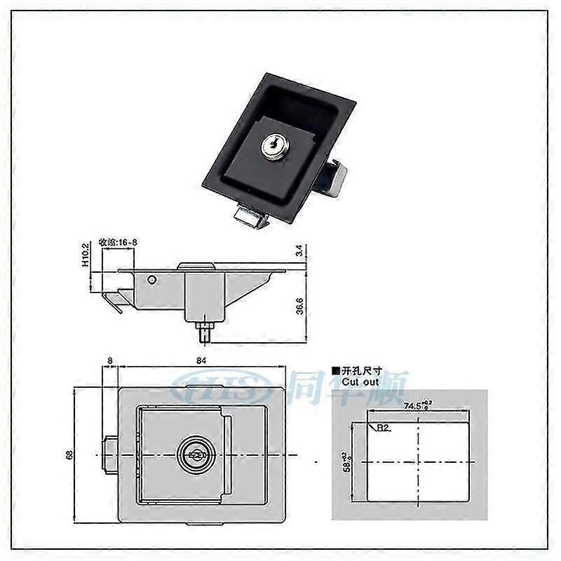 Travel Trailer RV Camper Entry Door Lock Latch for Motor Home Caravan Safety
