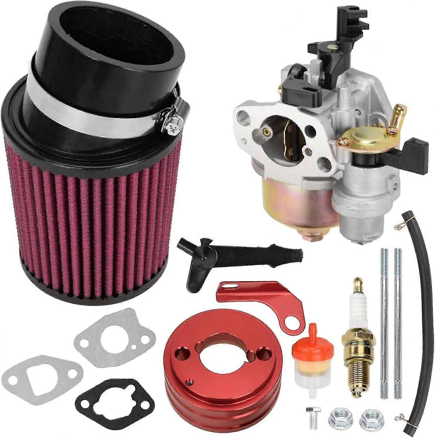 High Performance Carburetor Air Filter Adapter & Spark Plug Kit for Predator 212cc 6.5HP, Honda GX160/GX200, Coleman CT200U