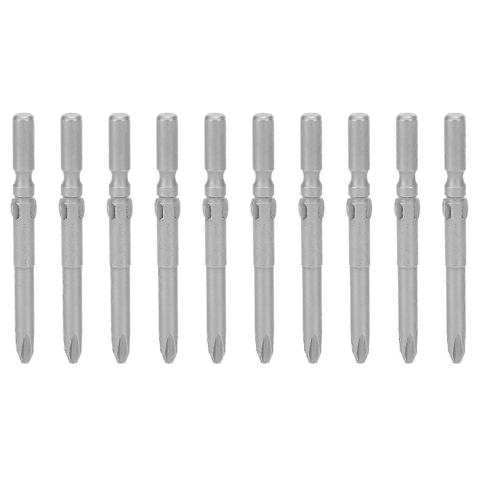 10Pcs 4.5mm Magnetic Screwdriver Bits Crossed Head Electric Screwdriver Accessory