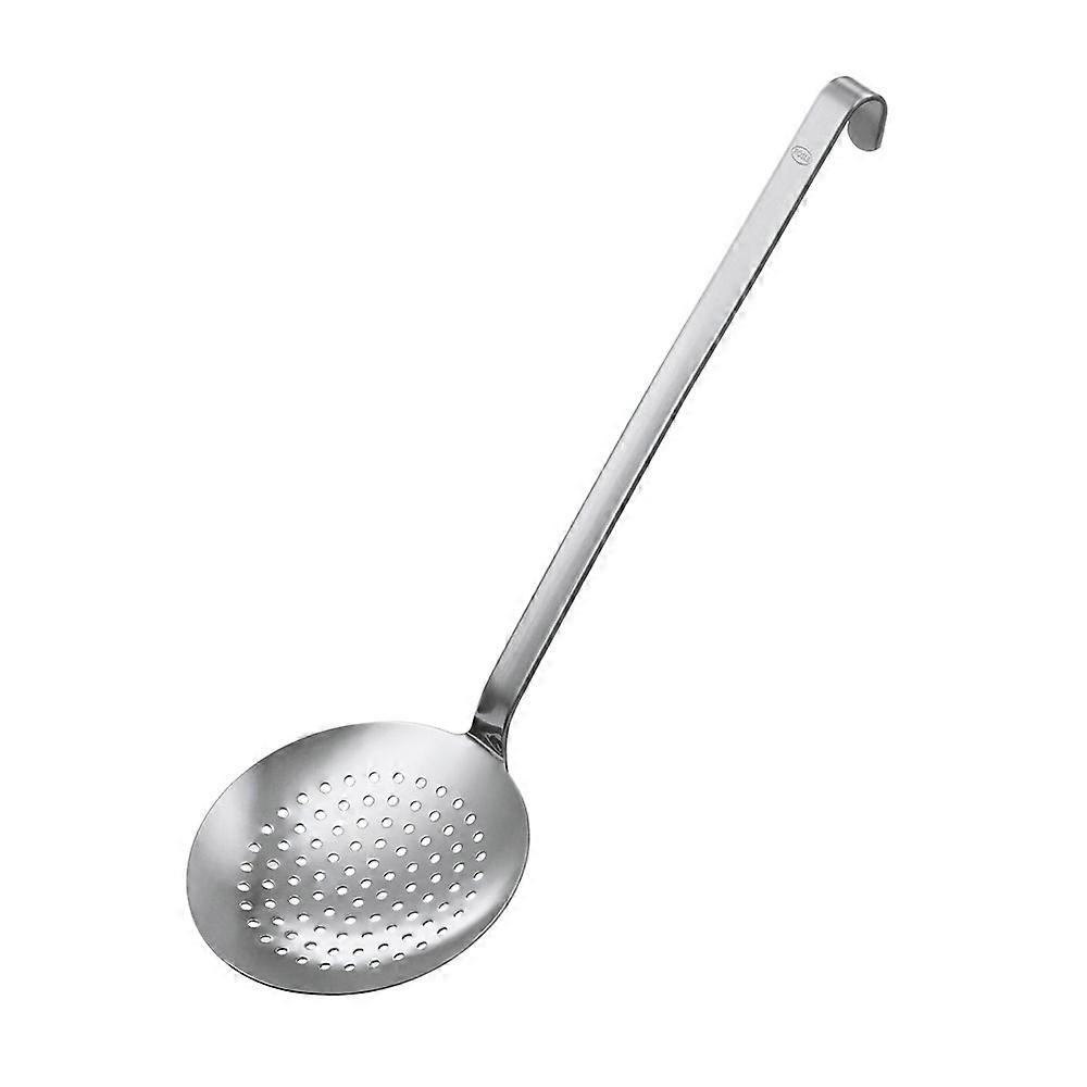  Rösle slotted spoon with hook, large holes, 12 cm RO10052