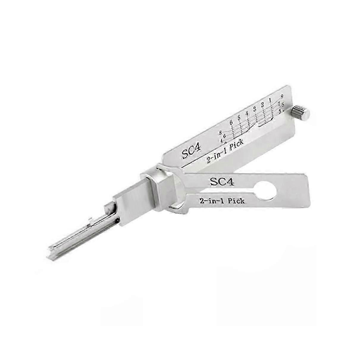 Locksmith Lishi 2 In 1 Tools Sc4 compatible with Door Civil Lock Opener Hand Tool Professional Locksmith Hand T-C16