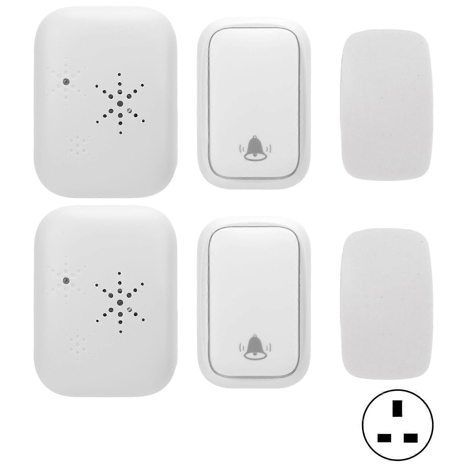 Wireless Doorbell Set: Self-Generating, Waterproof, 200m Range, 38 Ringtones, Durable