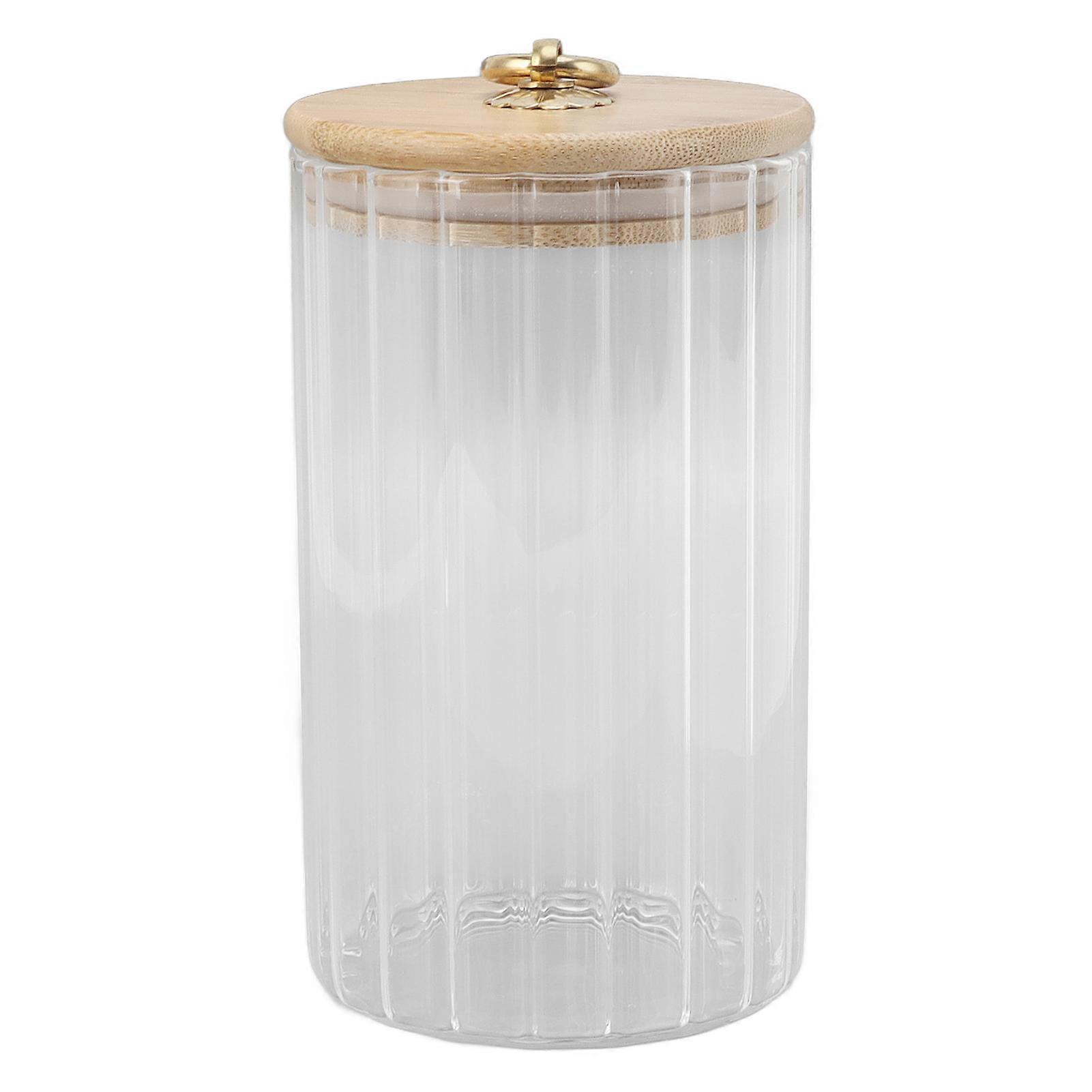 食品保存ジャー透明ガラス缶詰ジャー防湿、密閉蓋付き、ティーコーヒーシュガードライフルーツ用