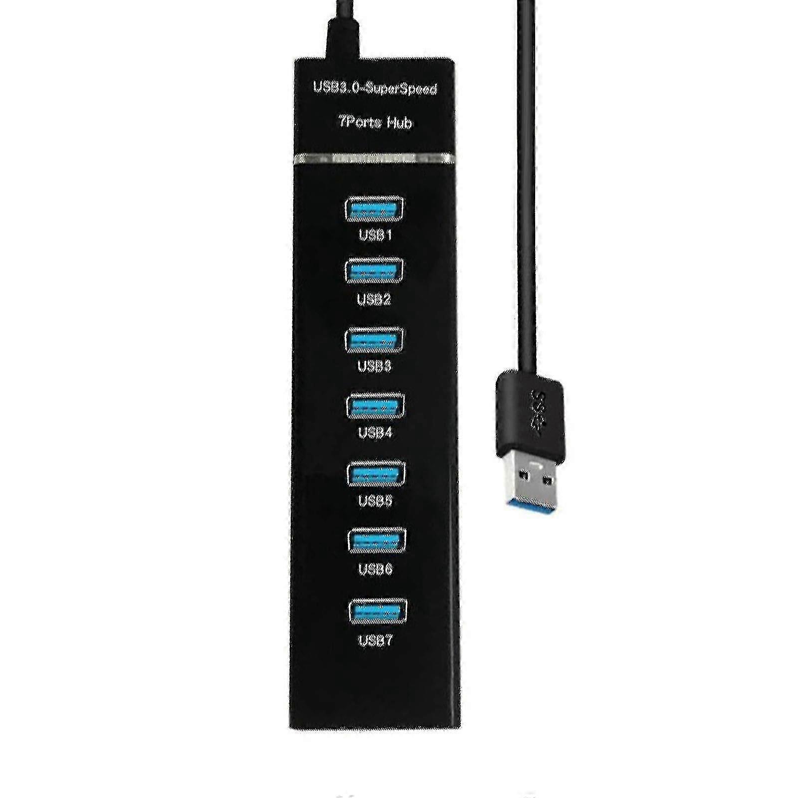 Usb 3.0 Hub Usb Hub 3.0 Multi Usb Splitter Hub 7 Port Multiple Expander Usb Hub