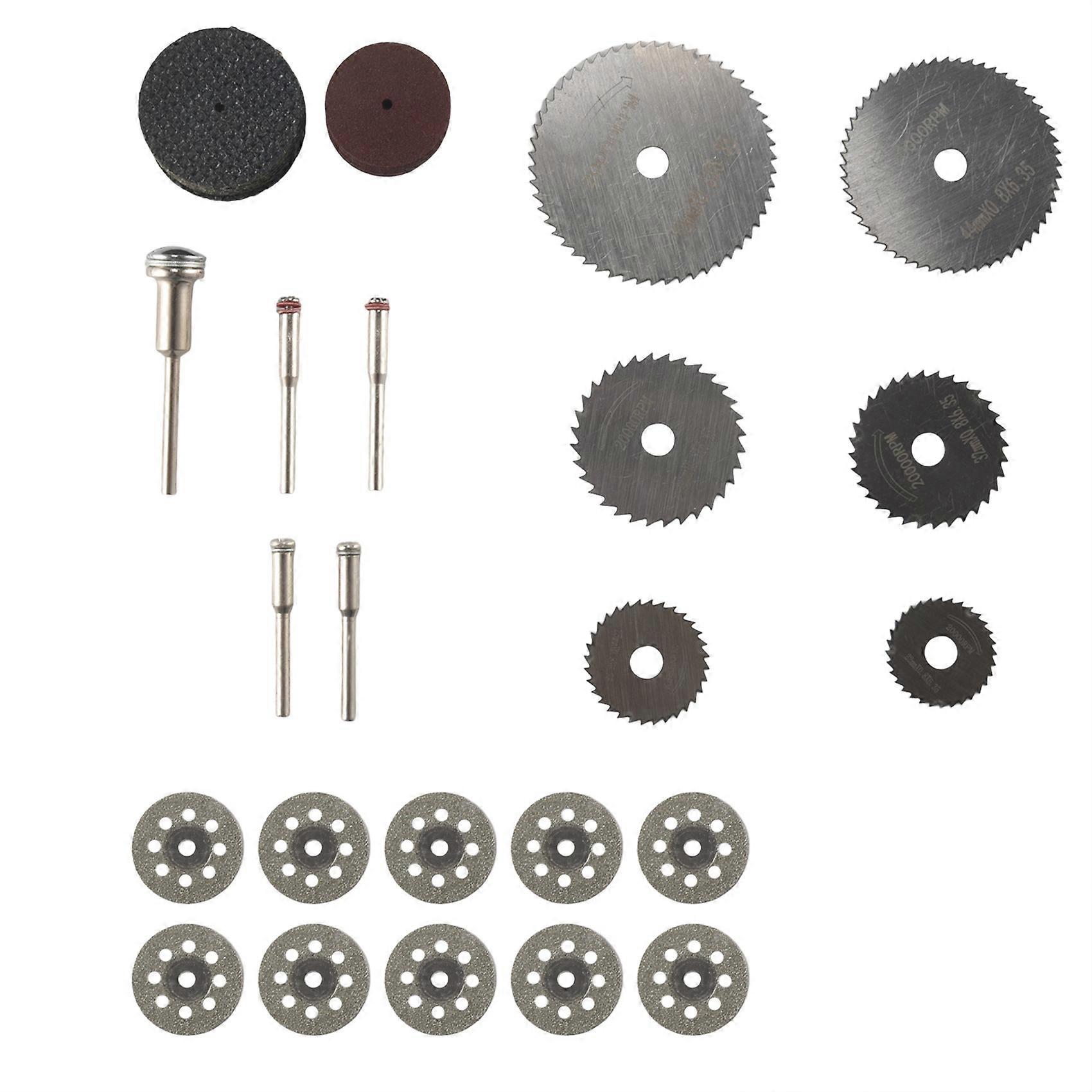 61Pcs Mini Circular Saw Blade Set Resin Cut-Off Wheels Cutting Blade