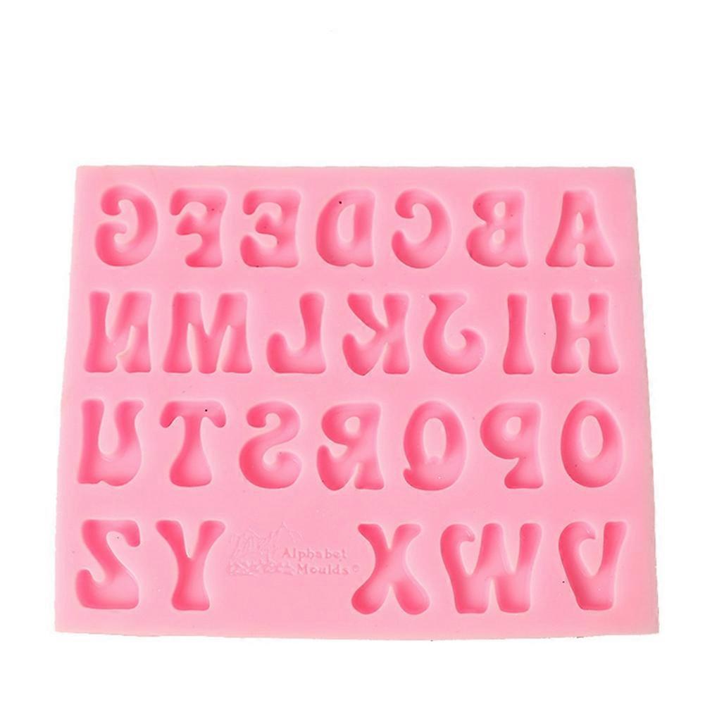 Letter Shape Cake Baking Cookie Chocolate Sugar Paste Food Silicone Mold Bakeware