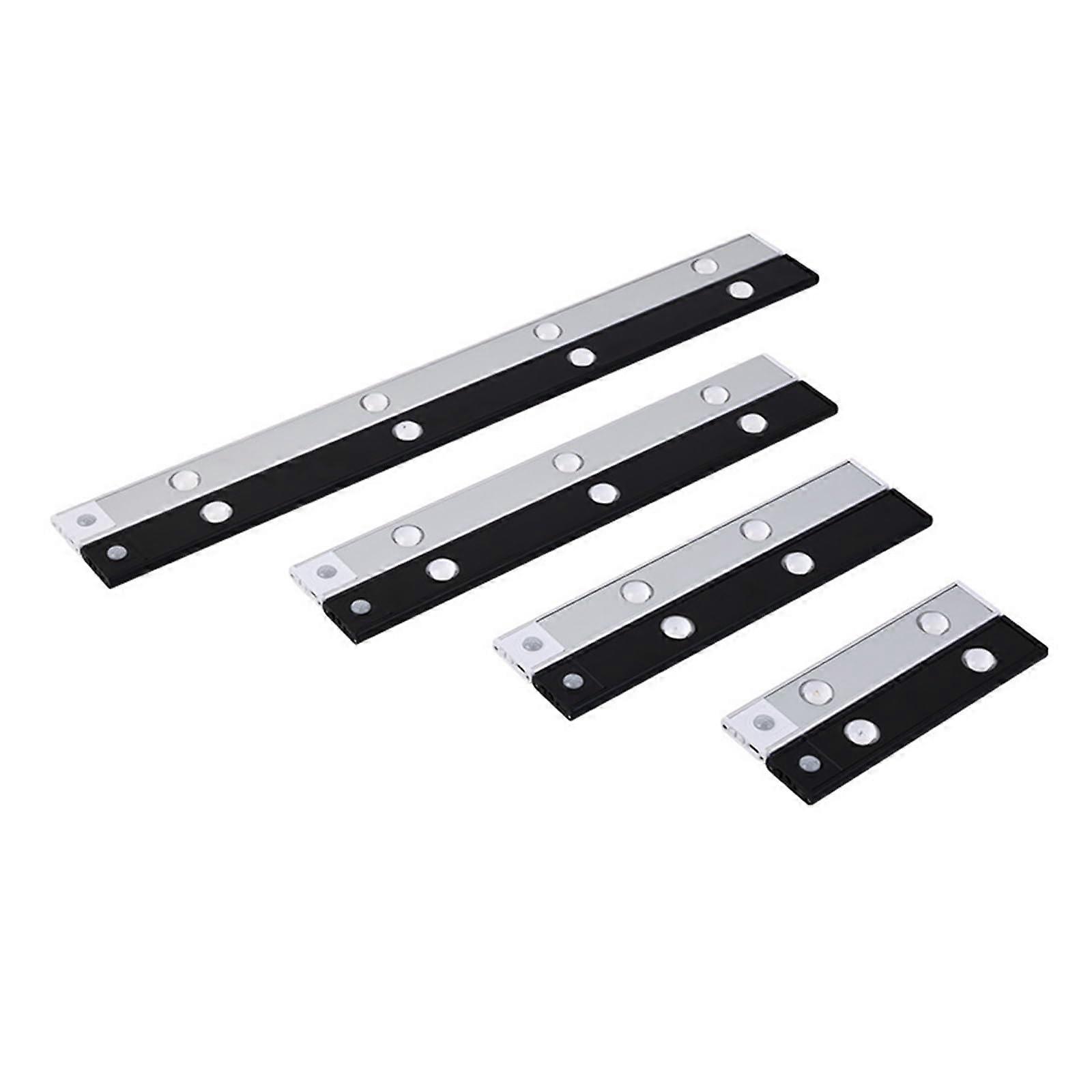 Ultra-Thin LED Light Strip with Human Body Sensor, Rechargeable Cat's Eye Design, 20CM Corrugated Hill for Porch Use
