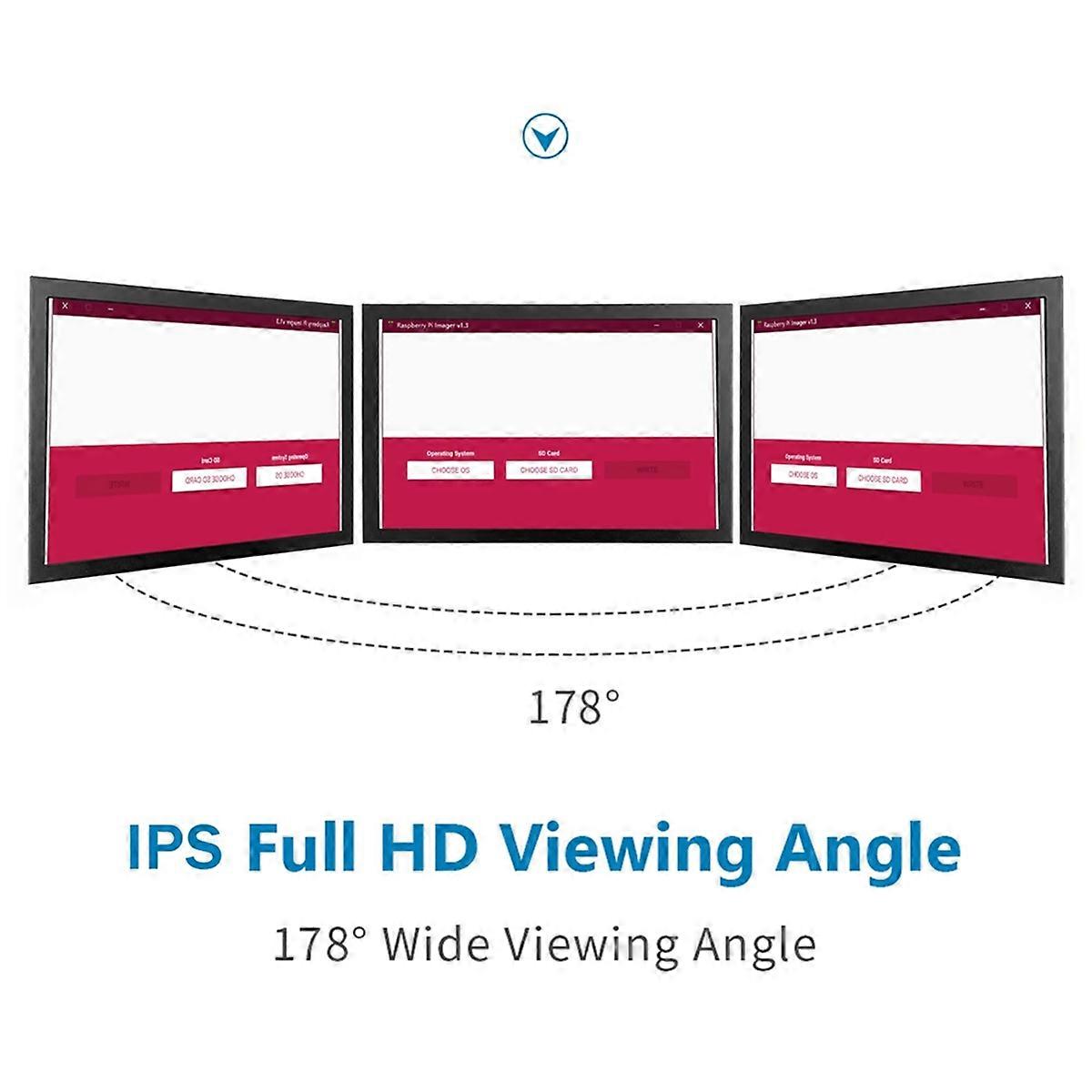 7 Inch Portable Display IPS 1024x600 LCD -Compatible VGA AV Input