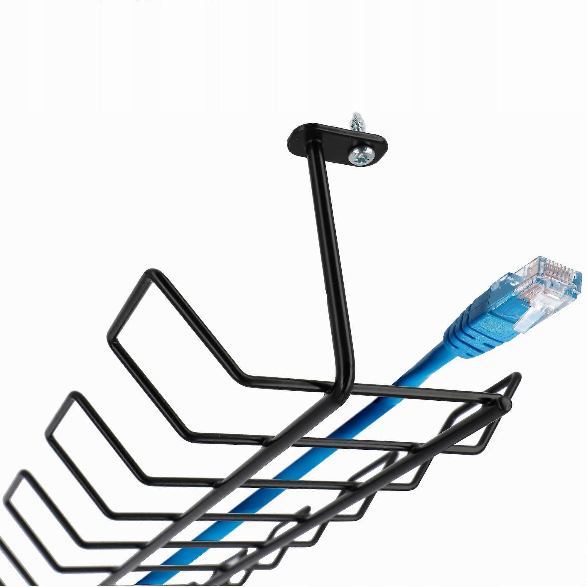 KADAX TV Cable Cover Black Cable Organizer Under Desk Cable Masking