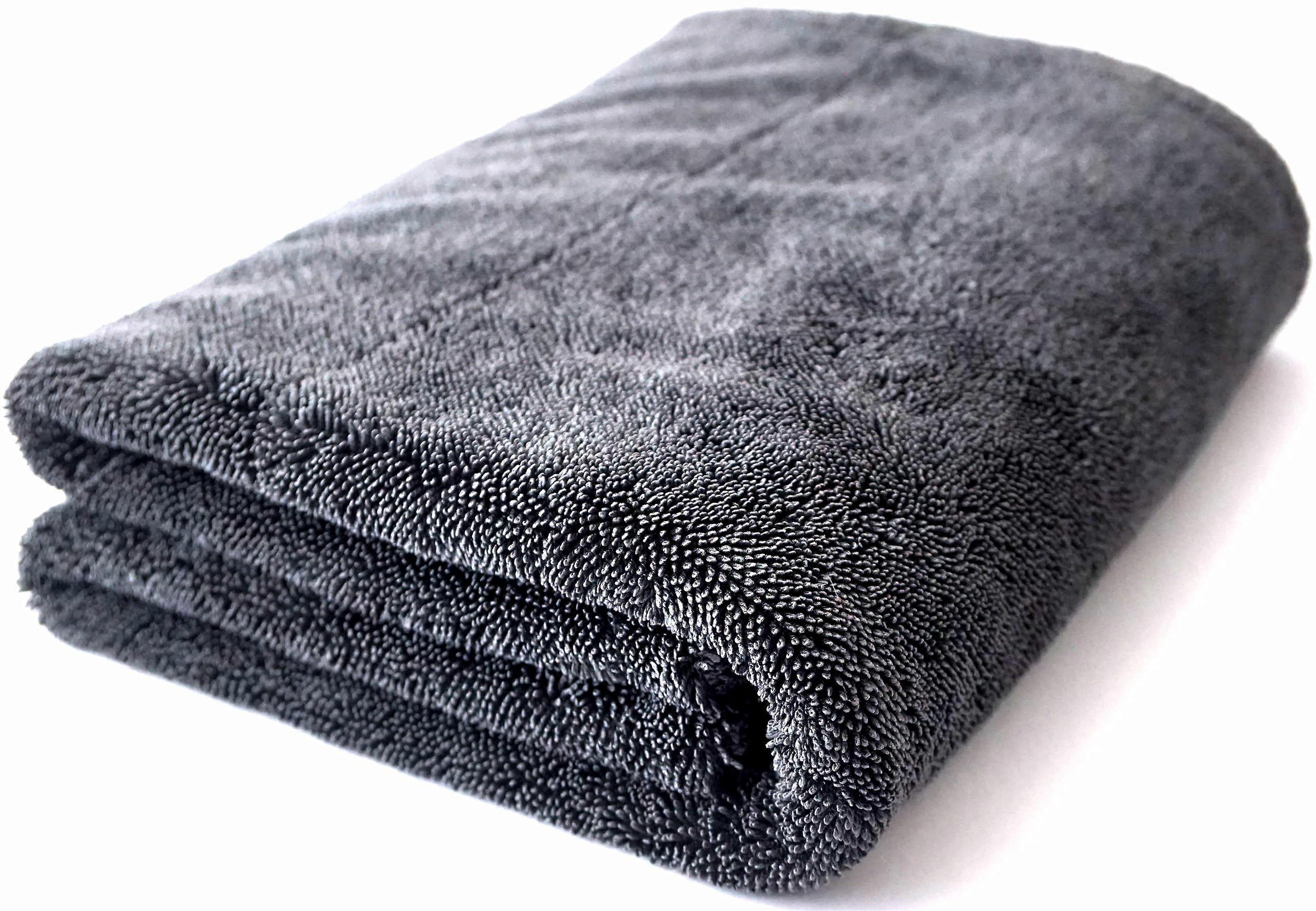 Extra Large Microfiber Towels for Car Detailing 24" x 36", 1400 GSM Ultra Soft and Super Absorbent, Holds Up to 9 lbs, Twisted Loop Design