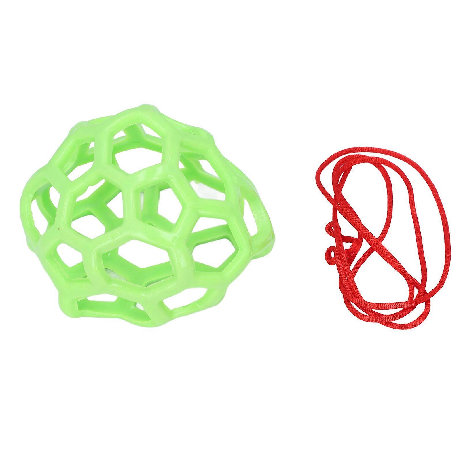 Grøn gummi hængende foderlegetøj blød hestegodbidbold