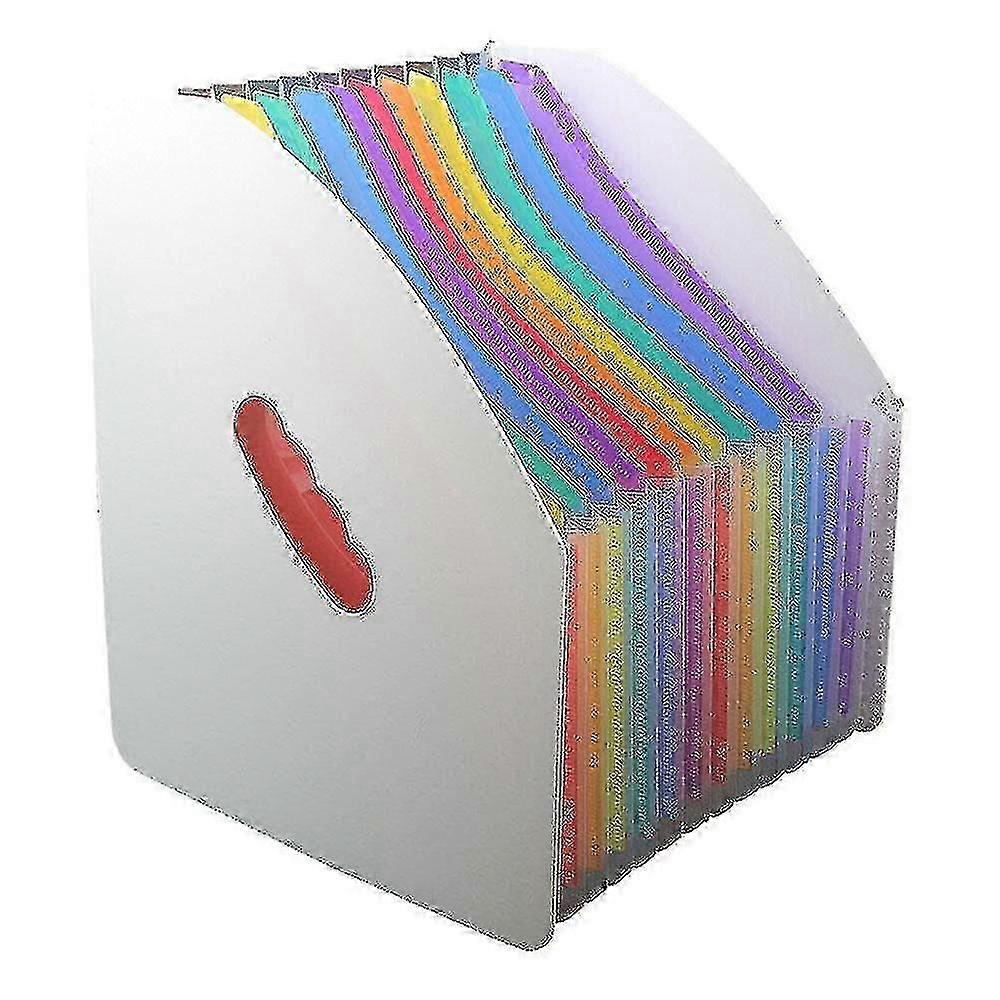 large Capacity Rainbow Vertical A4 Organ Package For Student Teacher File Shelf Storage Supplies