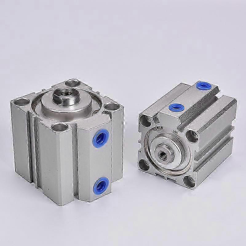 Sda سلسلة اسطوانة الهواء الهوائية المدمجة 16 20 25 32 40 50 63mm تتحمل إلى 5 10 15 20 25 30 35 40 45 50mm السكتة الدماغية