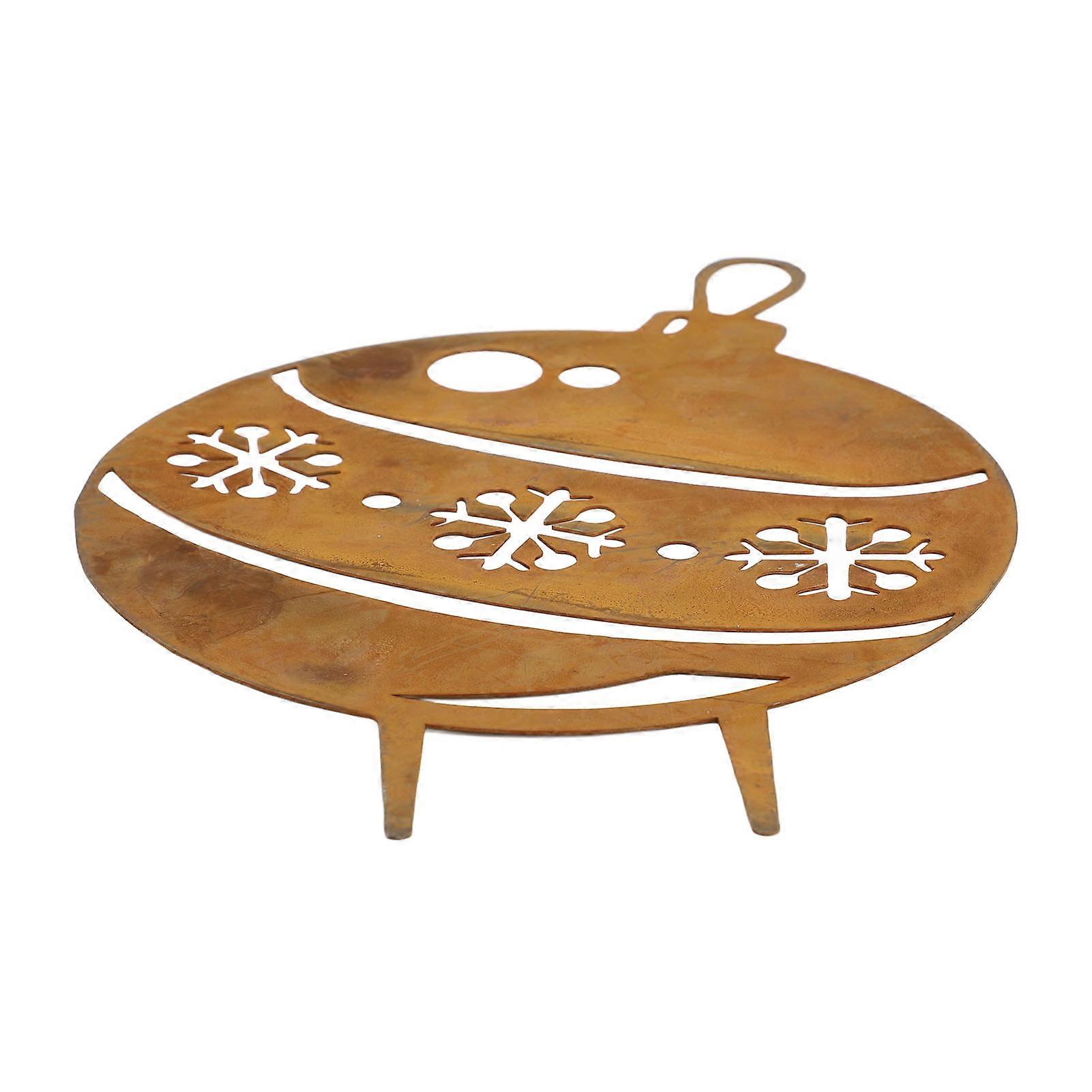 GPB Vintage Xmas Rusty Bell Garden Stake Xmas Yard Sign Outdoor Decoration for Lawn Pathway Patio