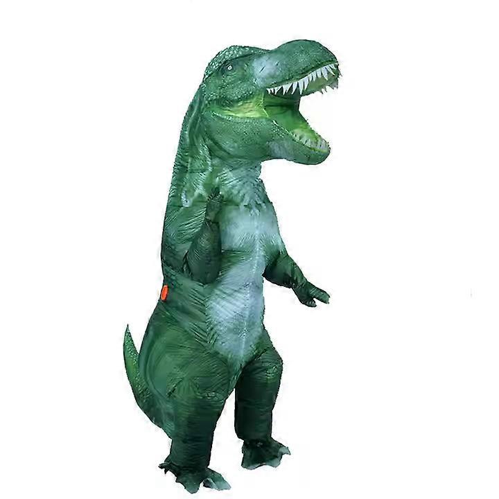 Fun Green Dinosaur Inflatable Suit, Adults
