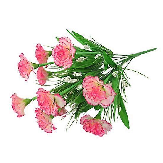 1 Bouquet Artificial Carnation Exquisite Non-fading 10 Heads Mother Day Gift Simulation Flower for Home