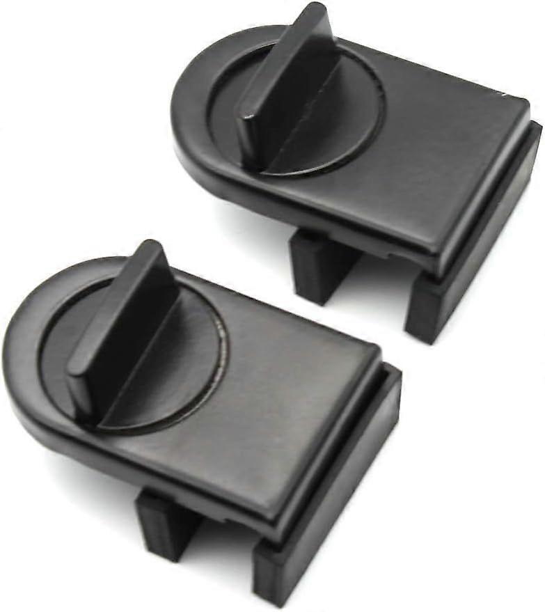 Black blocker for sliding doors and windows for baby safety and anti-theft (2 pcs)