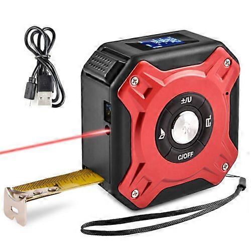 Digitaler Laser-Entfernungsmesser Messpunkt Band Entfernungsmesser USB Wiederaufladbar 40m
