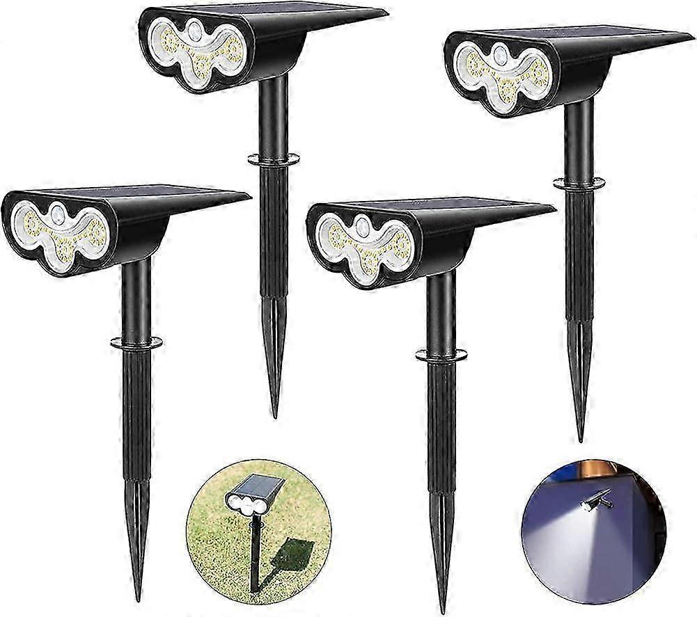 זרקור סולארי חיצוני 39 נוריות - תאורת LED חיצונית עמידה למים IP65 - סולארי