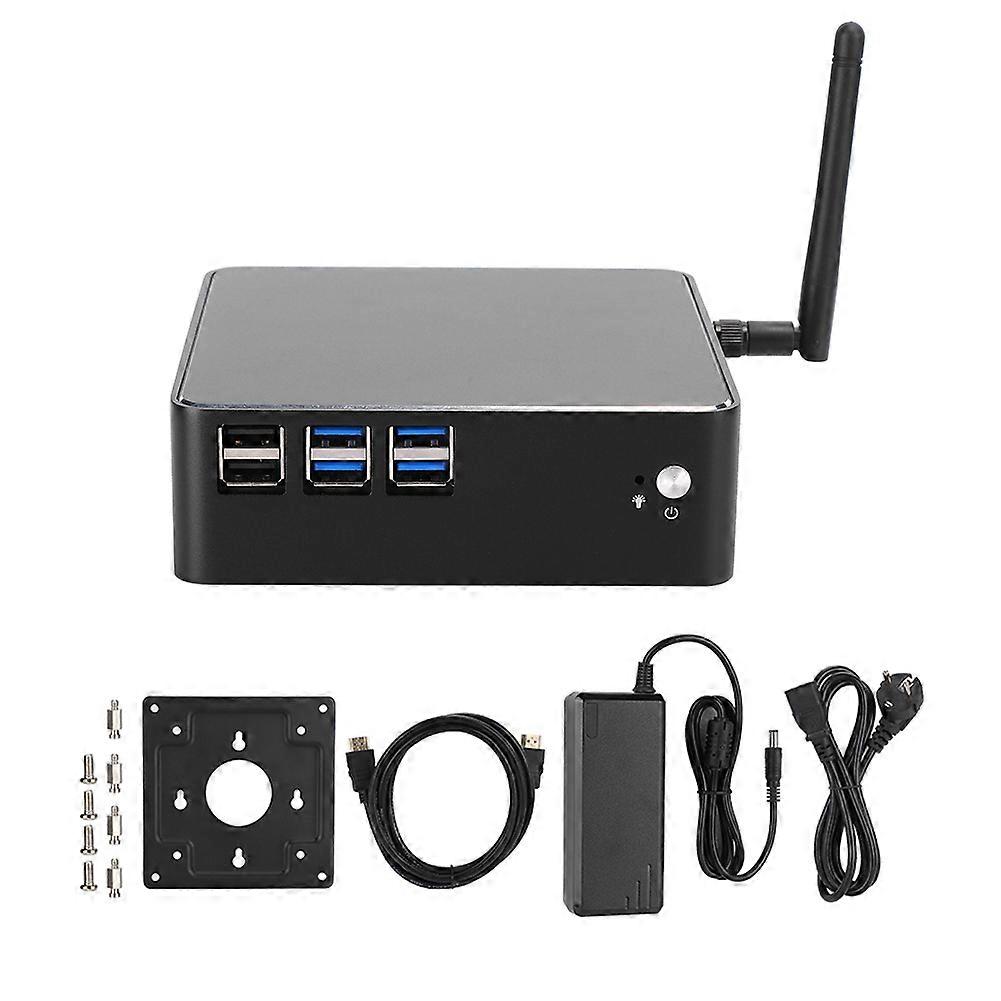 For Intel Core i5 7260U 2.2GHz Mini PC Industrial Computer 8G RAM+256GB SSD 100-240V EU Plug