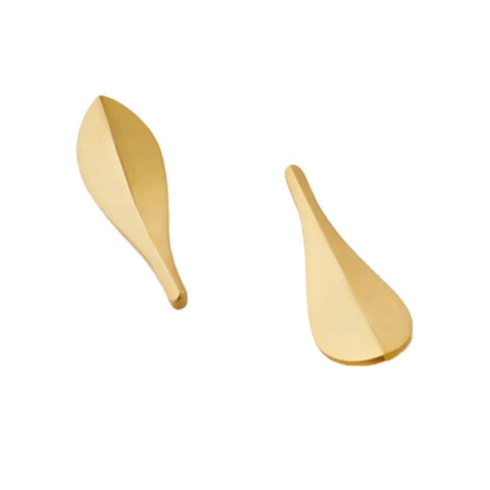 Zinc Alloy Leaf-Shaped Drawer Knobs 1pc Gray 9300 Cabinet Pull Handle Gold Dresser Wardrobe Hardware