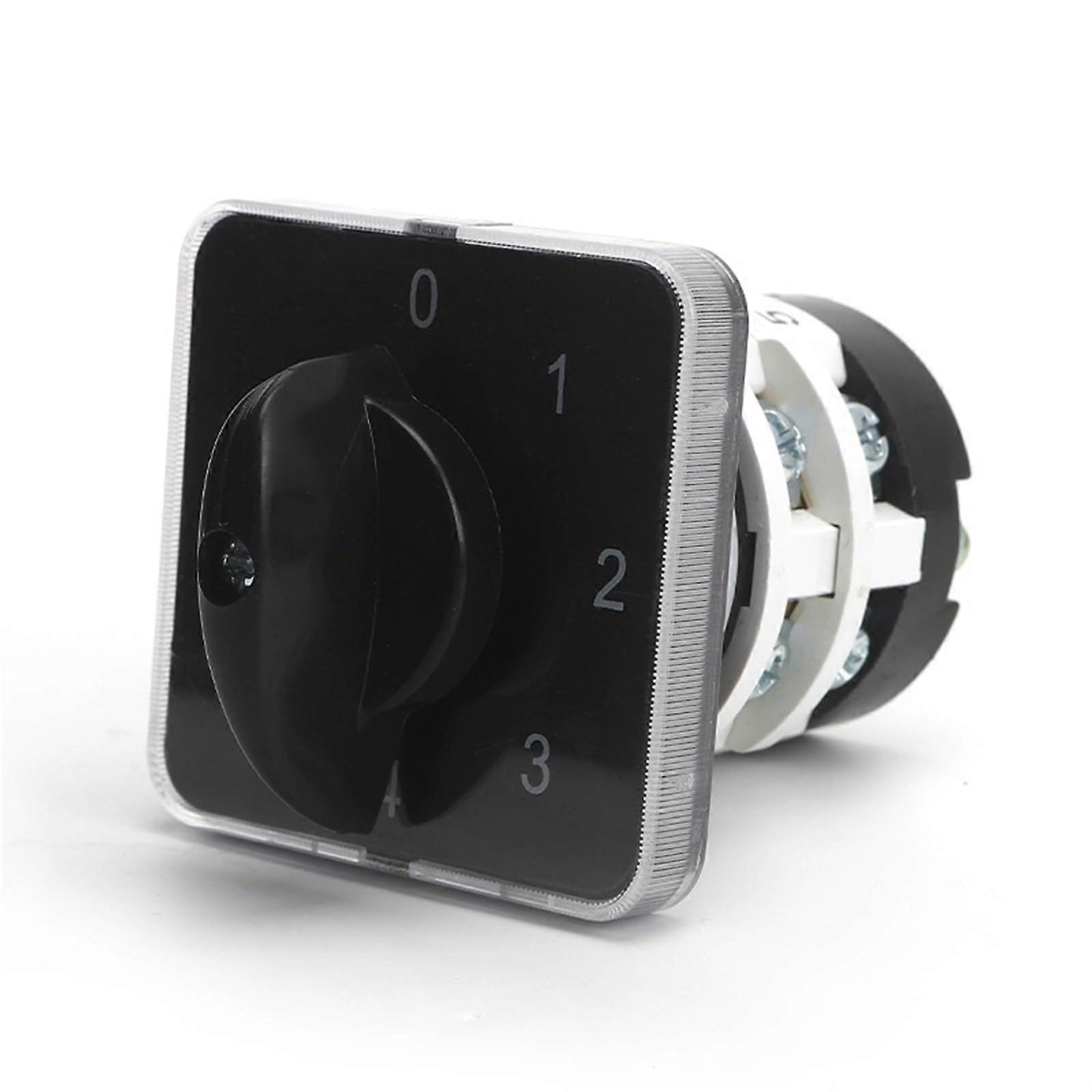 SZL9-20/0-4.2 Cam Switch 20A 5 Position 2 Phase 8 Terminal Silver Contact Panel Mount Switch 1 Piece