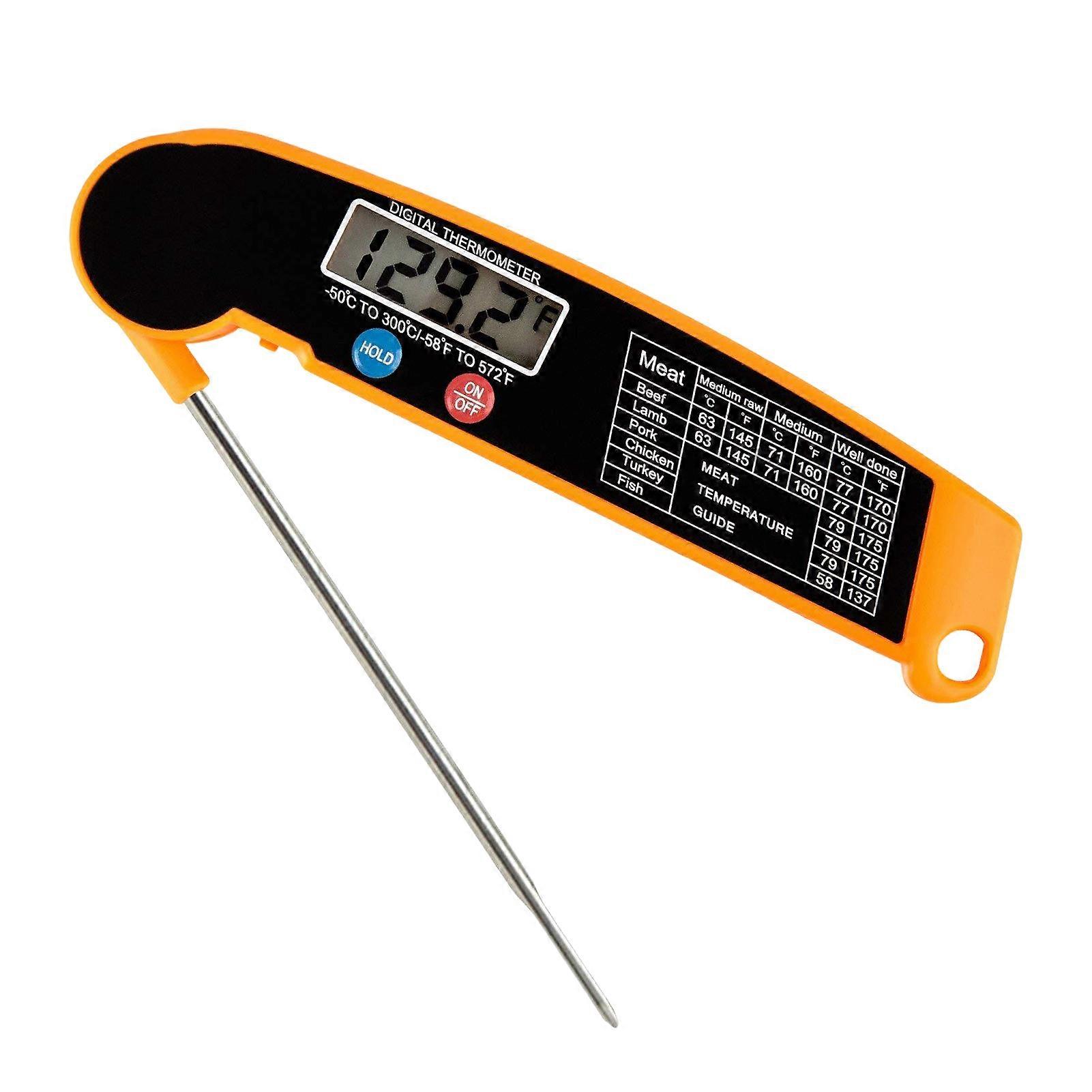 Waterproof Digital Meat Thermometers Folding Ultra Fast Read Thermometers for Indoor Outdoor